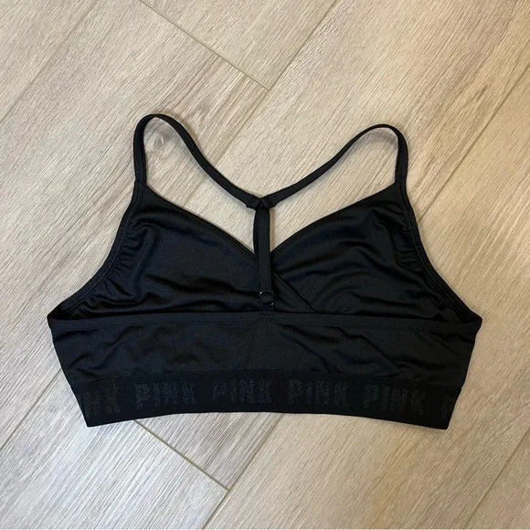 VICTORIAS SECRET PINK Black Wrap Bralette - FREE SHIPPING on Bundles $85+ - Picture 10 of 14